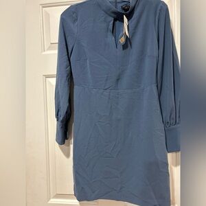 NWT. Banana Republic Slate Blue Dress